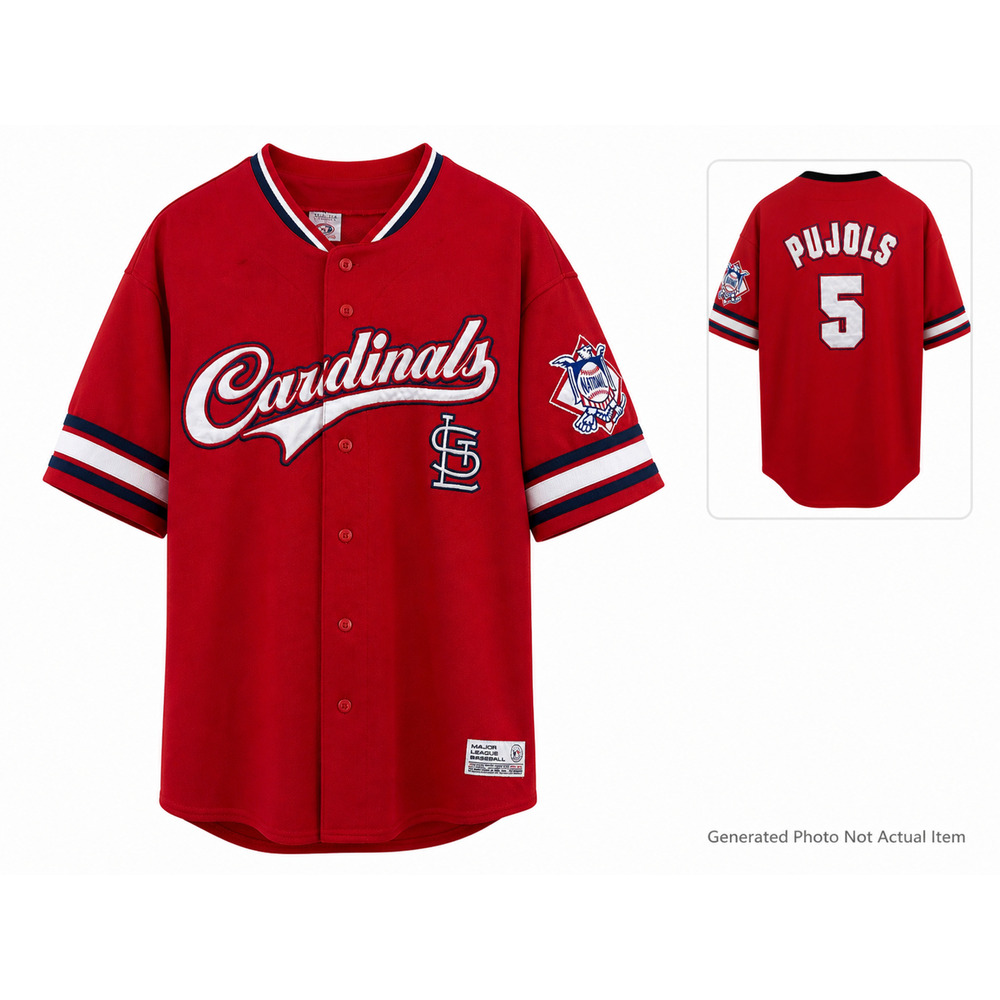 Vintage St Louis Cardinals Albert Pujols Jersey True Fan Red MLB Y2K XXL